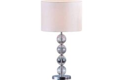 Collection Glass Ball Table Lamp - Ivory.